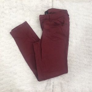 Burgundy pants